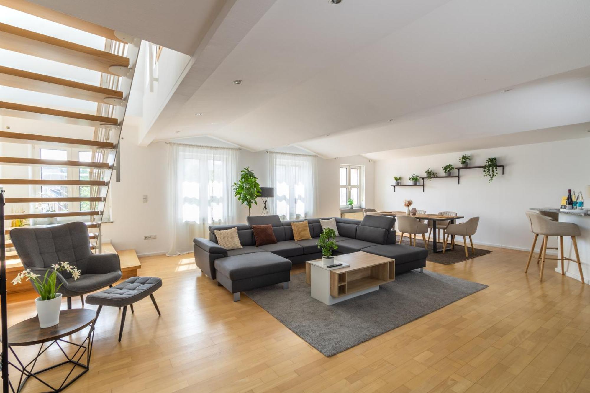 Penthouse-Maisonette - City Center, Highspeed Internet, Garage Worms Exterior foto